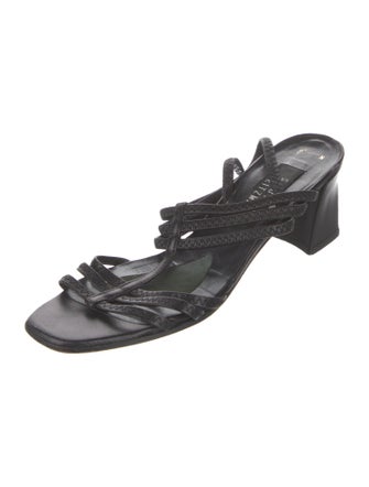 Stuart Weitzman Leather Gladiator Sandals