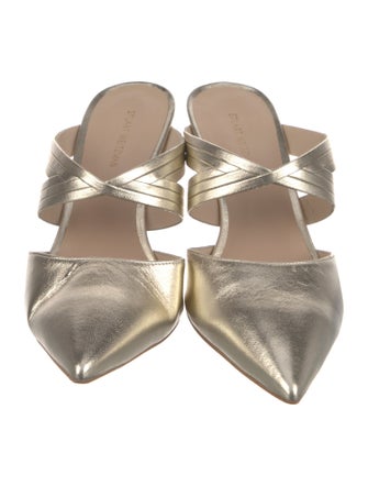 Stuart Weitzman Leather Slides