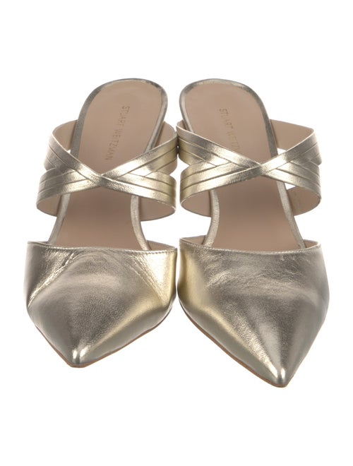 Stuart Weitzman Leather Slides