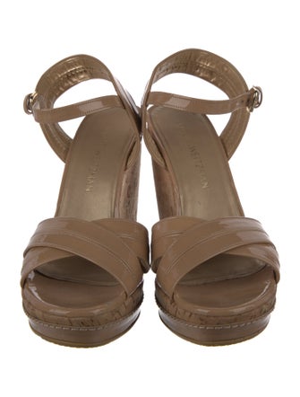 Stuart Weitzman Patent Leather Espadrilles