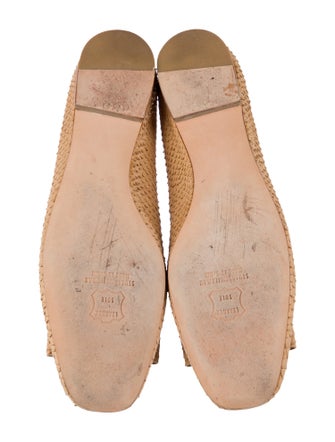 Stuart Weitzman Suede Bow Accents Ballet Flats