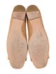 Stuart Weitzman Suede Bow Accents Ballet Flats