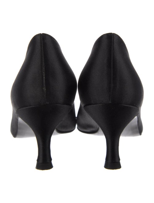 Stuart Weitzman Satin Bow Accents Pumps
