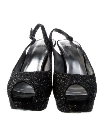 Stuart Weitzman Glitter Slingback Pumps