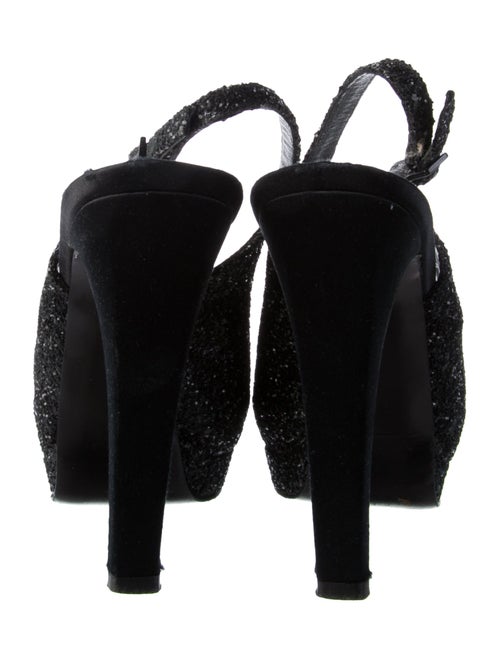 Stuart Weitzman Glitter Slingback Pumps