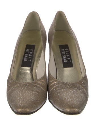 Stuart Weitzman Glitter Accents Pumps