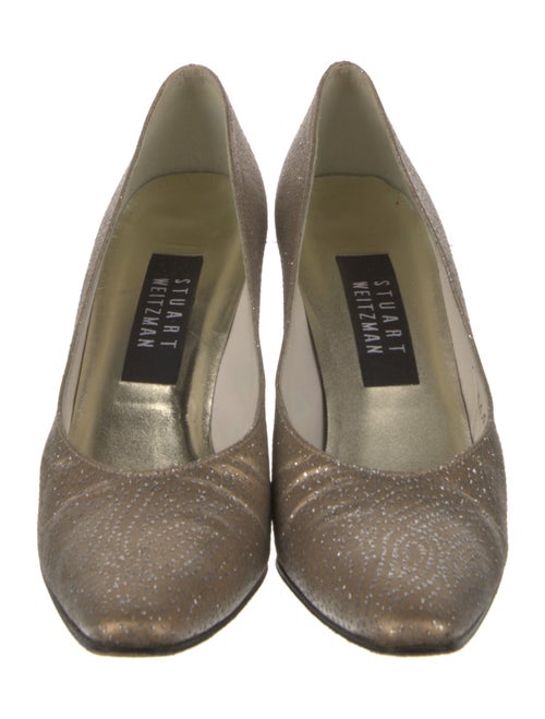 Stuart Weitzman Glitter Accents Pumps