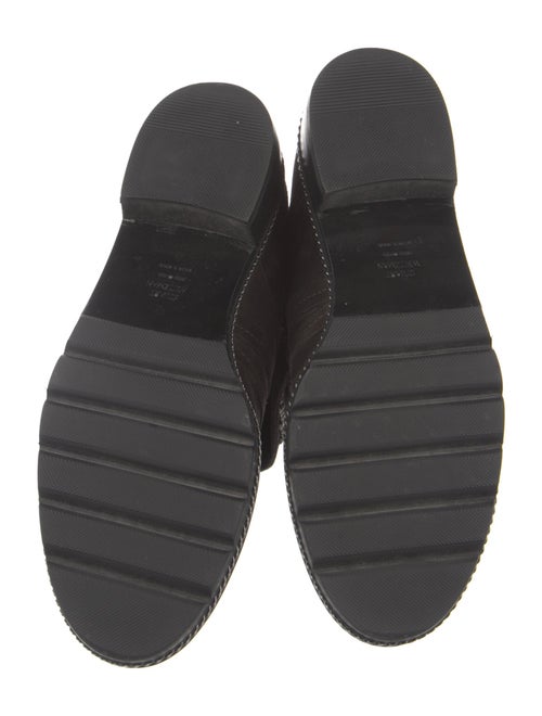 Stuart Weitzman Suede Studded Accents Combat Boots