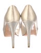 Stuart Weitzman Satin Crystal Embellishments Pumps