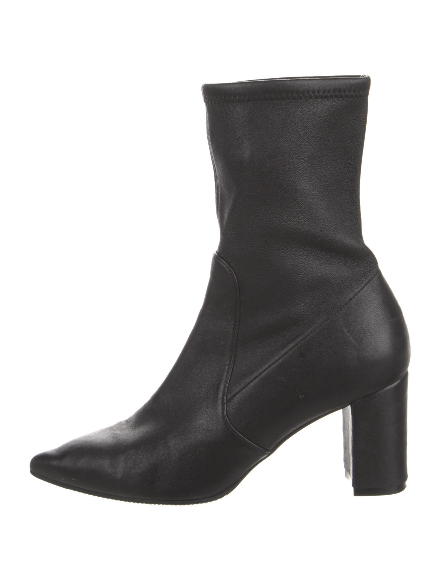 Stuart Weitzman Leather Sock Boots