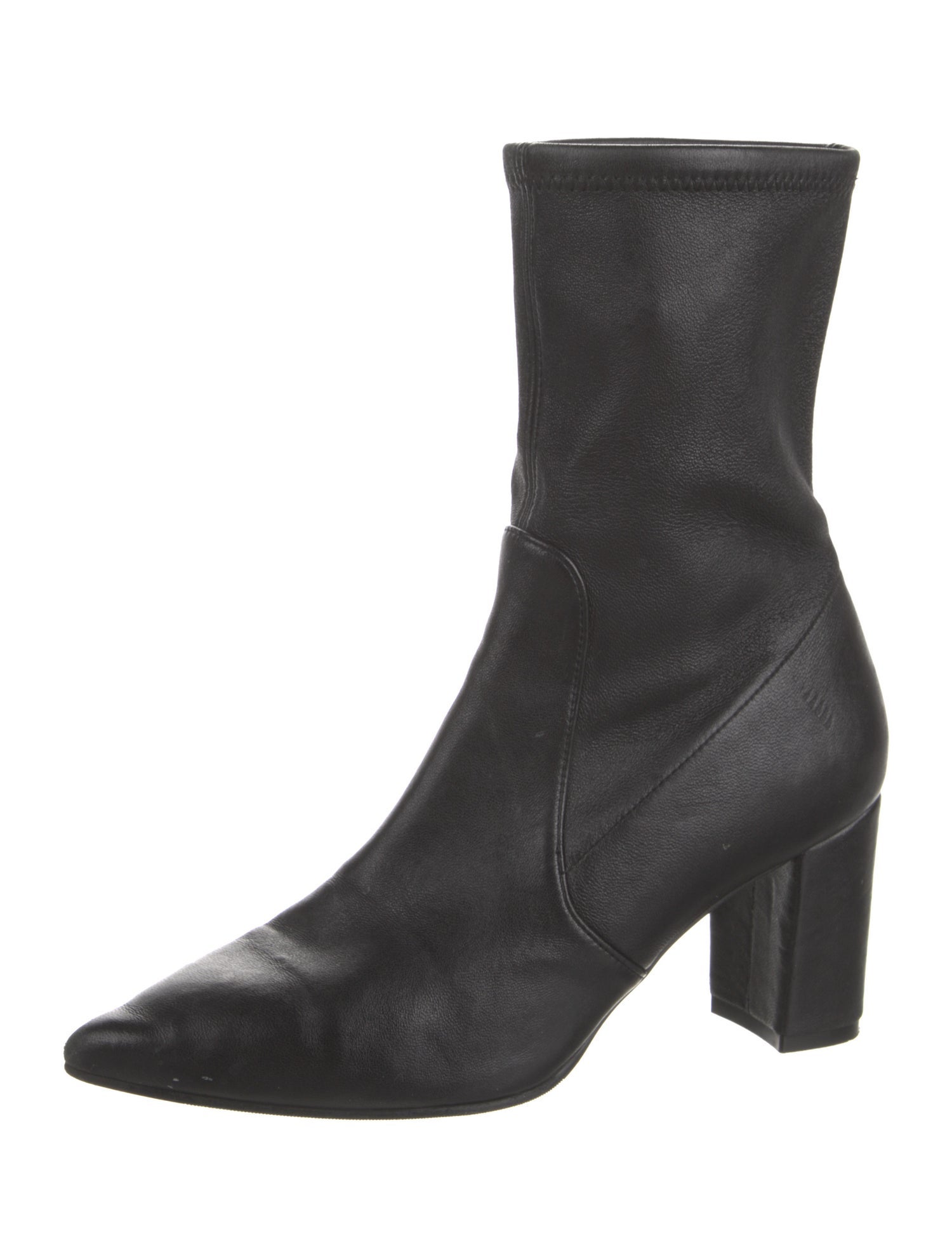 Stuart Weitzman Leather Sock Boots