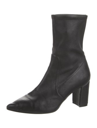 Stuart Weitzman Leather Sock Boots
