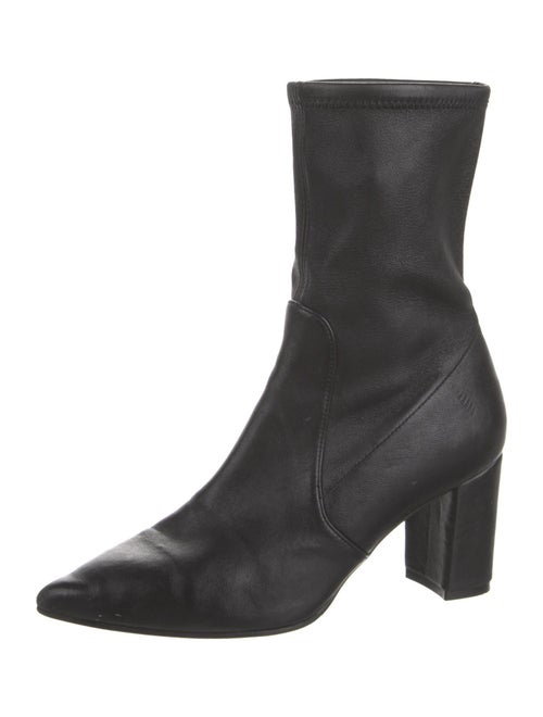 Stuart Weitzman Leather Sock Boots