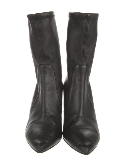 Stuart Weitzman Leather Sock Boots