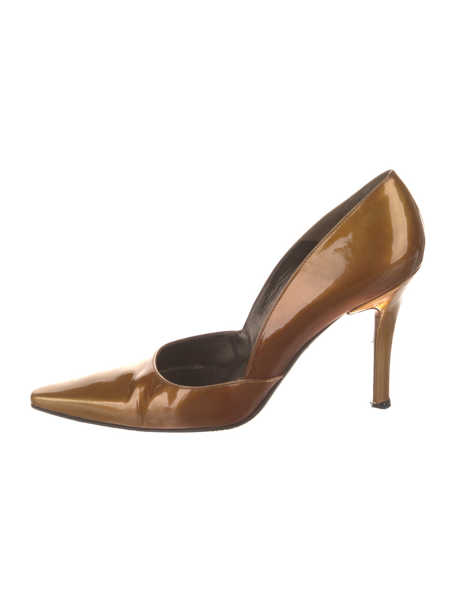 Stuart Weitzman Patent Leather D'Orsay Pumps