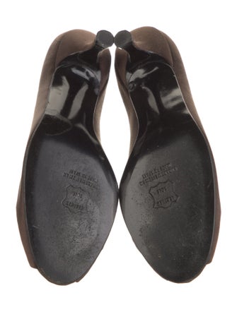 Stuart Weitzman Satin Crystal Embellishments Pumps