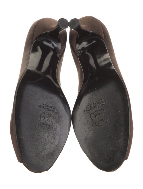 Stuart Weitzman Satin Crystal Embellishments Pumps