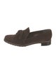 Stuart Weitzman Suede Tassel Accents Loafers