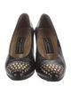 Stuart Weitzman Leather Studded Accents Pumps