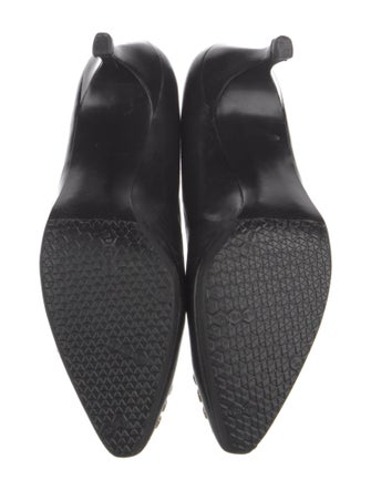 Stuart Weitzman Leather Studded Accents Pumps