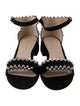 Stuart Weitzman Suede Studded Accents Sandals