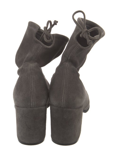 Stuart Weitzman Suede Bow Accents Boots