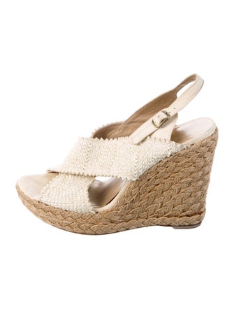 Stuart Weitzman Leather Espadrilles