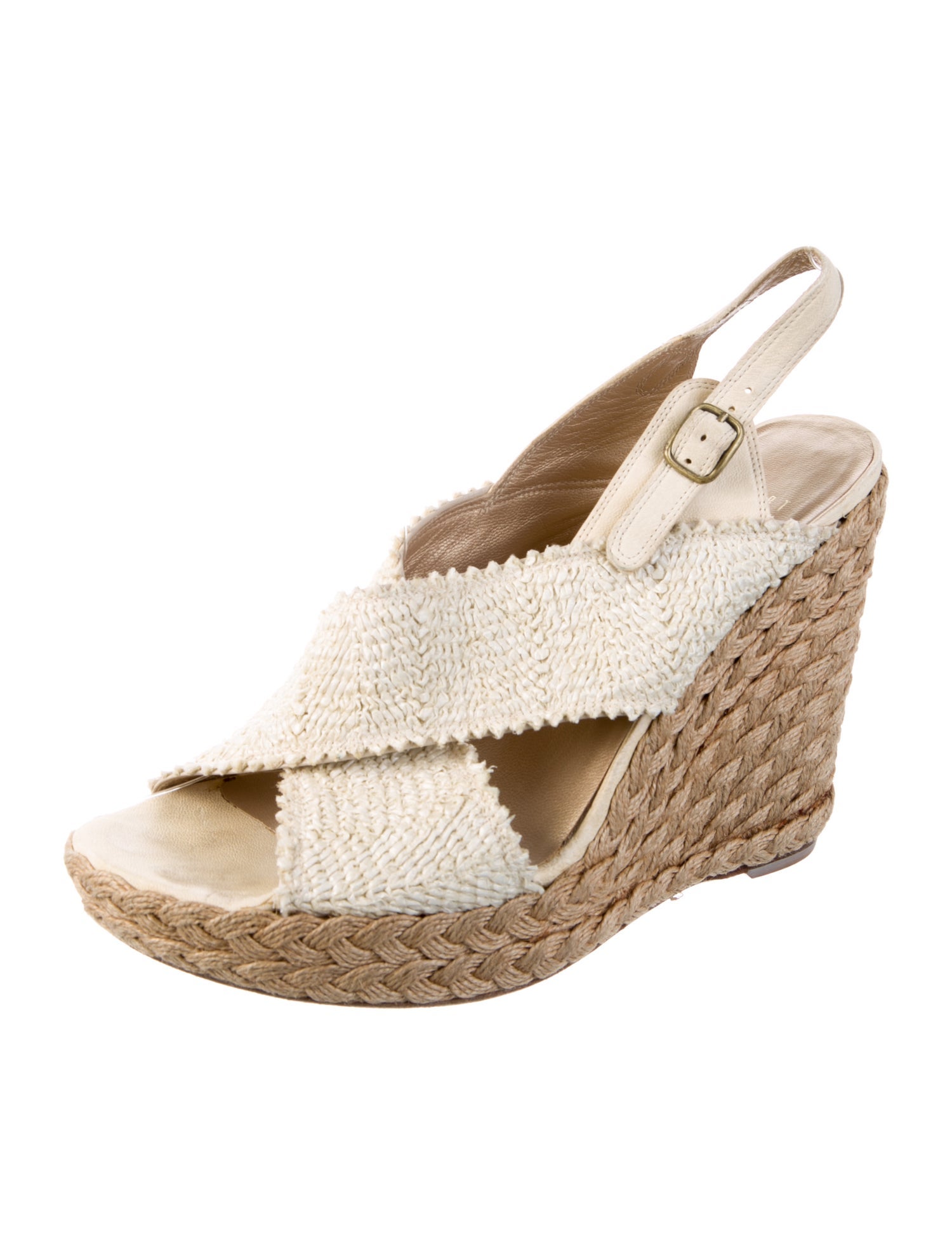 Stuart Weitzman Leather Espadrilles