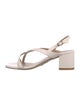 Stuart Weitzman Leather Slingback Sandals