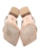 Stuart Weitzman Suede Animal Print Slides