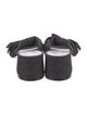 Stuart Weitzman Denim Bow Accents Slides