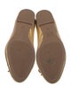 Stuart Weitzman Leather Bow Accents Ballet Flats