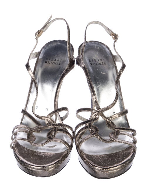 Stuart Weitzman Leather Slingback Sandals