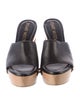 Stuart Weitzman Leather Studded Accents Slides