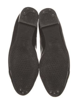Stuart Weitzman Leather Bow Accents Flats