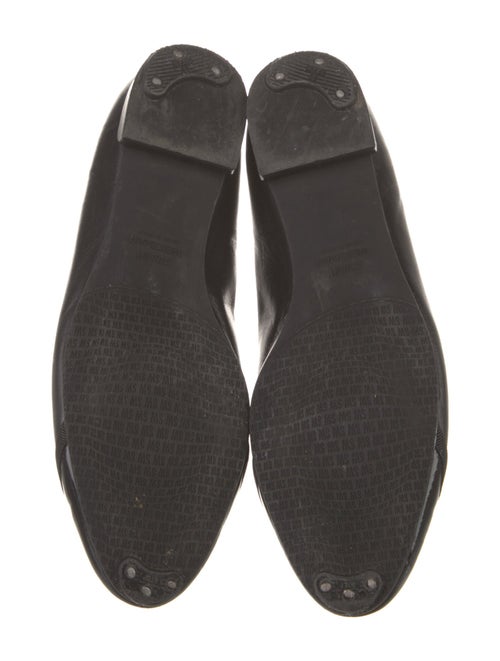 Stuart Weitzman Leather Bow Accents Flats