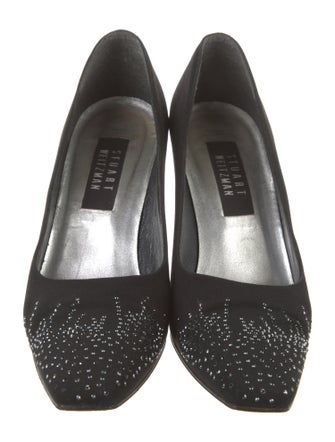 Stuart Weitzman Crystal Embellishments Pumps