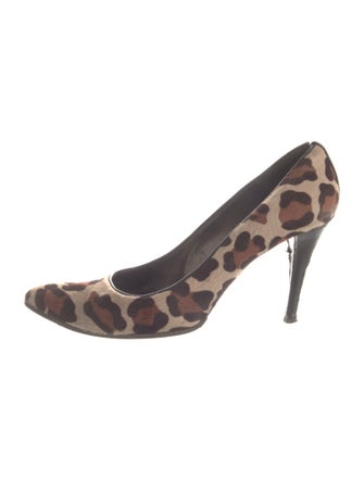 Stuart Weitzman Ponyhair Animal Print Pumps