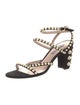Stuart Weitzman Suede Studded Accents Sandals