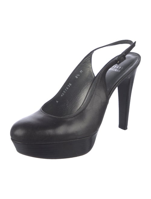 Stuart Weitzman Leather Slingback Pumps