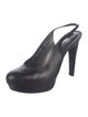 Stuart Weitzman Leather Slingback Pumps