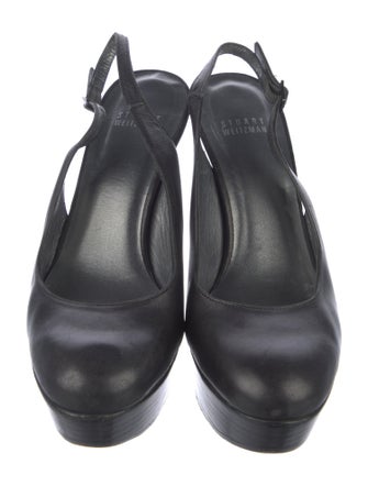 Stuart Weitzman Leather Slingback Pumps