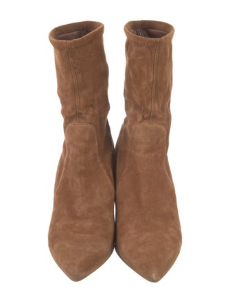 Stuart Weitzman Suede Sock Boots