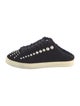Stuart Weitzman Faux Pearl Accents Suede Sneakers