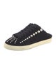 Stuart Weitzman Faux Pearl Accents Suede Sneakers