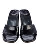 Stuart Weitzman Patent Leather Slides