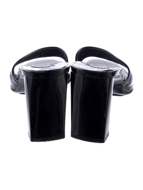 Stuart Weitzman Patent Leather Slides