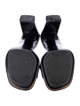 Stuart Weitzman Patent Leather Slides