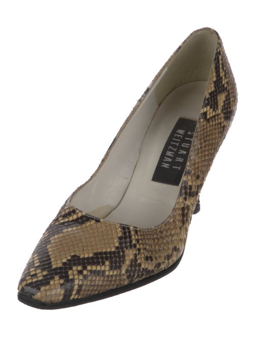 Stuart Weitzman Leather Animal Print Pumps