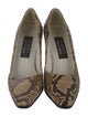 Stuart Weitzman Leather Animal Print Pumps